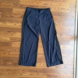 Athleta Women's Black Wide-Leg Track Pants
